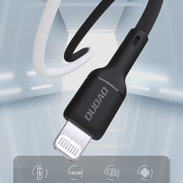 USB-C - iPhone Lightning 30W 2m Kabel - Svart