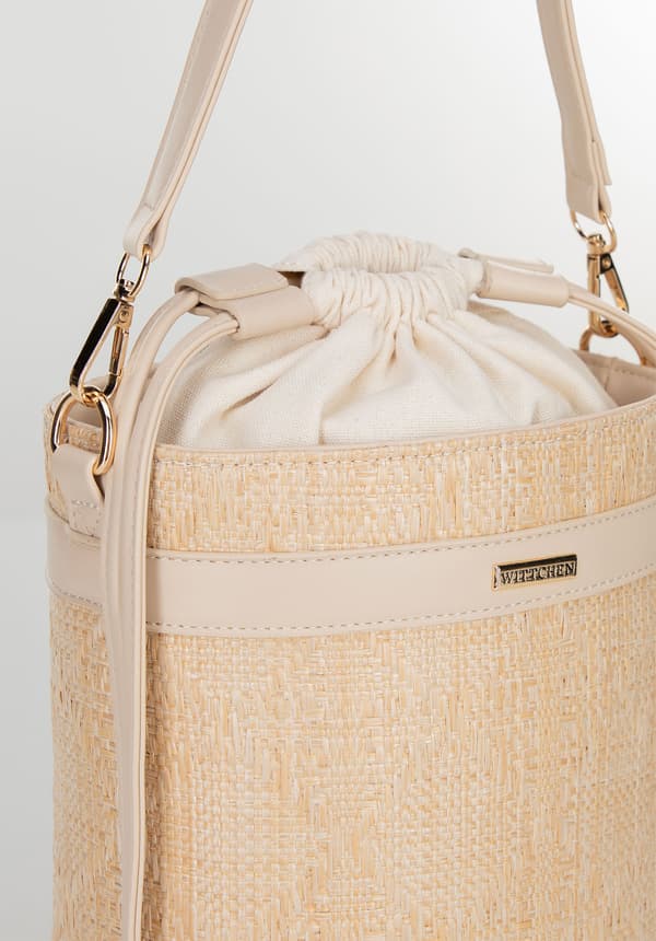 Wittchen Damväska med vävd textur, Beige, Polypropylen