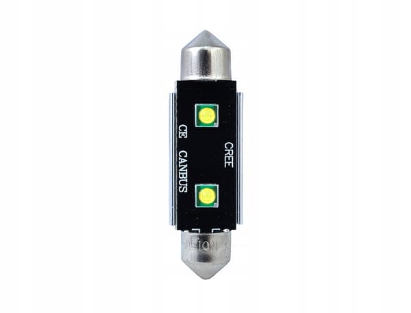 2x C5W C10W 41mm VISION FESTOON 12V EFTERMONTERING CANBUS-GLODPLATA