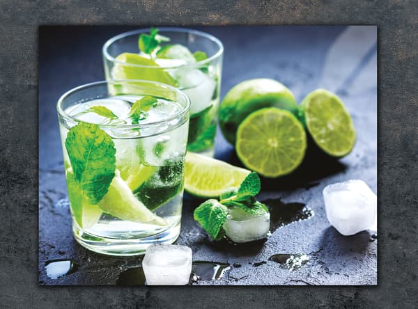 GLAS SKÆREBRÆT 40x30 LIME