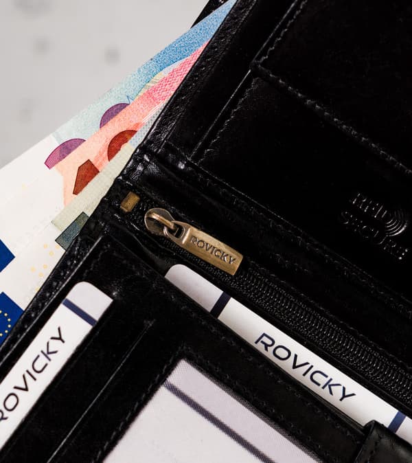 Rovicky Herr Läderplånbok med RFID