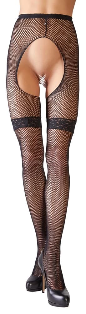 Cottelli LEGWEAR Netstrømper Sort SM