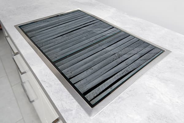 GLASSKYDDSPLÅT FÖR SPIS 75x52 TRÄ