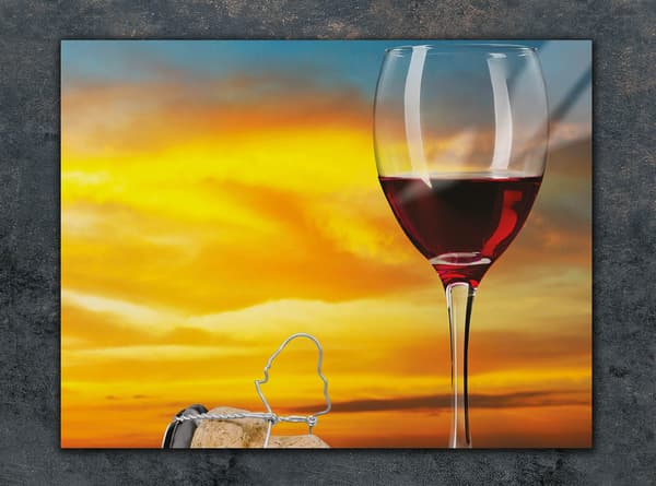 SKÄRBRÄDA I GLAS 30x22 VIN
