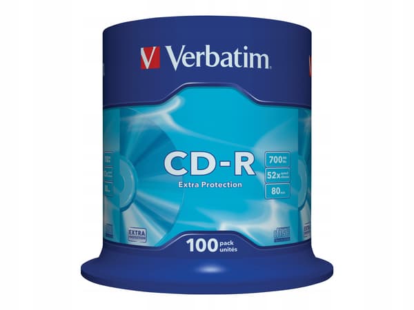 Verbatim 700MB Extra Protection CD-R -levyt (cake 100)