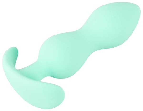 Cuties Silikon Analplugg med Känslig Spets Grön