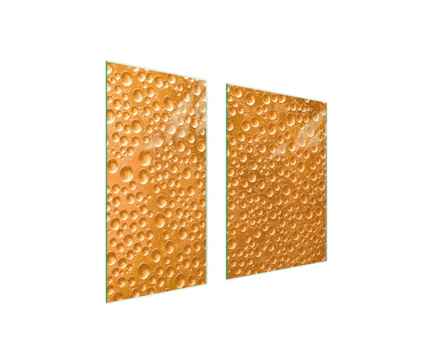 GLASSKYDDSPLÅT 75x52 DROPS