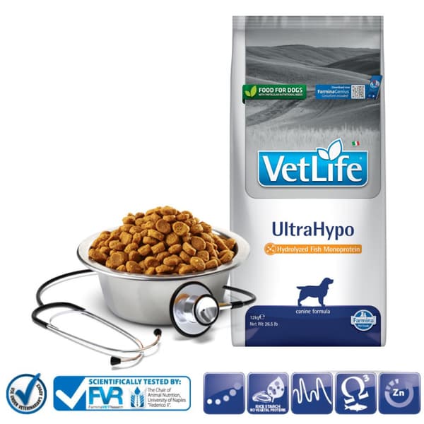 Farmina Vet Life UltraHypo torrfoder för hundar 12 kg