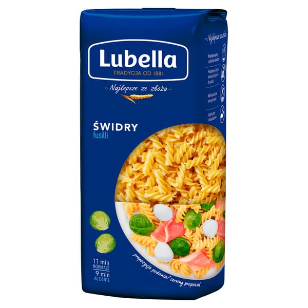 Lubella-pasta 400 g Fusilli