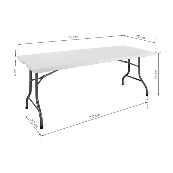 Eventbord E180 (180x75 cm) - hvid