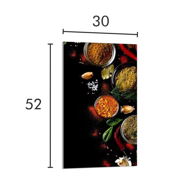SKÄRBRÄDA I GLAS 30x52 Kryddor