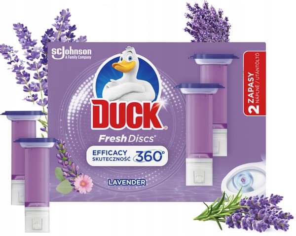 Duck Fresh Discs Lavendel toalettgräddisk 72ml (2x36ml)