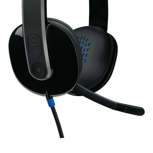 Logitech H540 Trådbundet Headset, USB-A, Svart