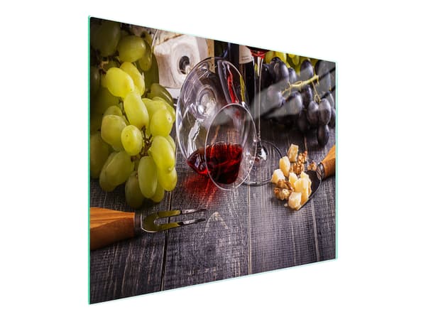 GLAS SKÆREBRÆT 52x30 VIN