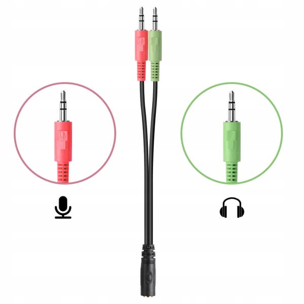 ADAPTER MINI JACK-KABEL FÖR HÖRTELEFONER