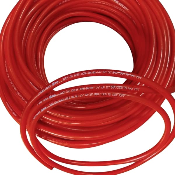 Termoplastslang för högtryckstvätt DN06 227BAR 100° Röd