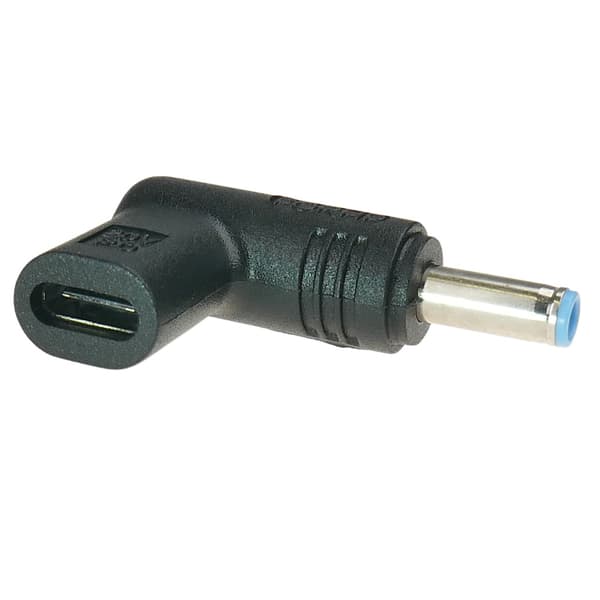 USB-C-adapter til strømforsyning af bærbar computer med 4,5x3,0 mm stiftforbindelse