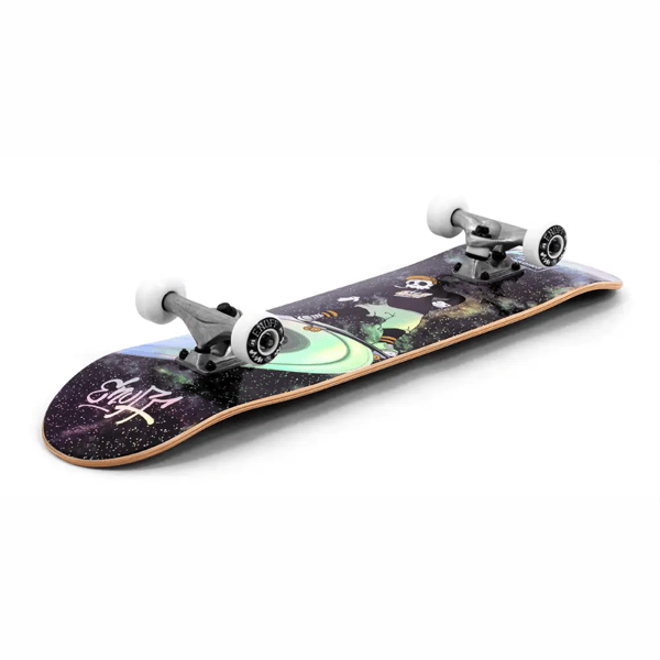 Enuff Skully Mini Hologram Skateboard til Børn | 7,25" Sort