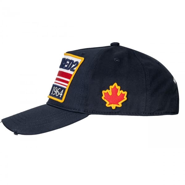 DSQUARED2-merkkinen NAVY BLU -lippalakki