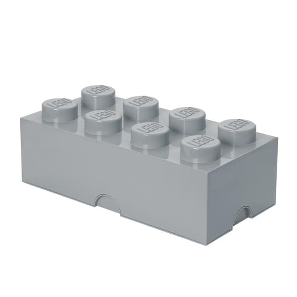 LEGO(R) beholder, otte dele, lysegrå