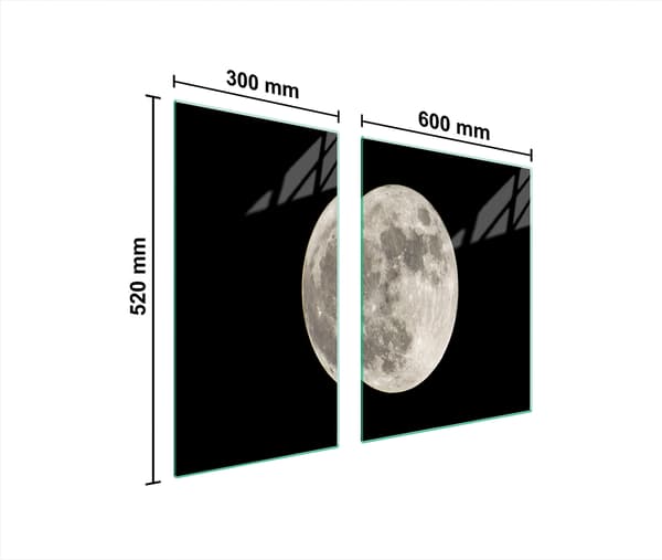 LASINEN SUOJALEVY LIEDELLE 90x52 MOON