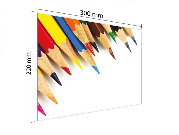 GLAS SKÆREBRÆT 30x22 FARVE