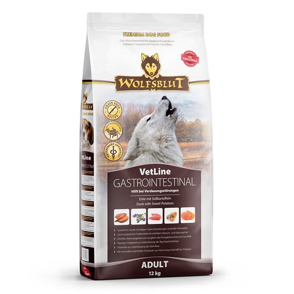 WOLFSBLUT VETLINE GASTROINTESTINAL torrfoder för hundar 12 kg