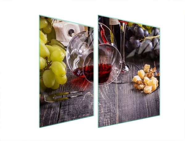 GLASSKYDDSPLÅT FÖR SPIS 70x52 VIN