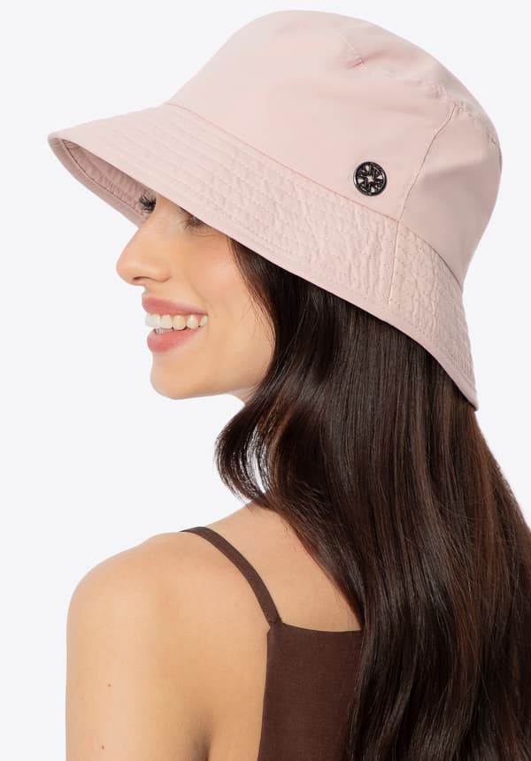 Wittchen dame lyserød nylon bøllehat