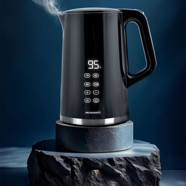 Berdsen BD-71 elkedel 1,7l sort og sølv