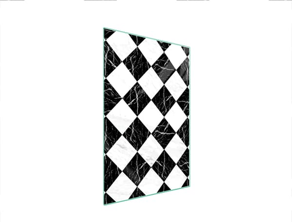 GLAS SKÄRBRÄDA 35x52 MOSAIK
