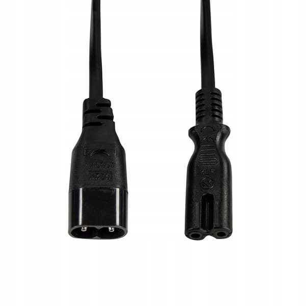 LogiLink CP129 IEC C8 > C7 strømforlængerkabel sort 2m