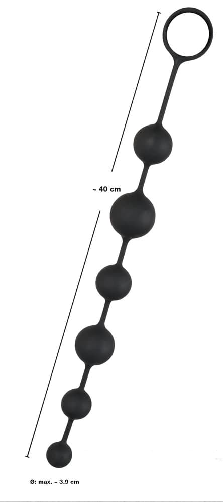 Black Velvets Elastiske Analperler