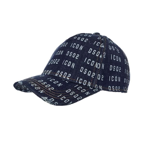 DSQUARED2 ICON -brändätty lippis DENIM BLU