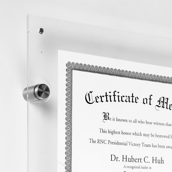 Akrylplakette til en A4-plakat