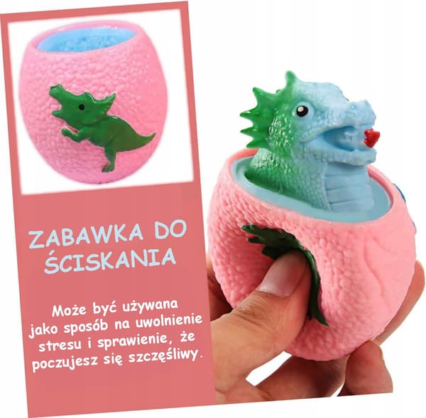 DINOSAURÆG SQUISHY anti-stress SQUEZABLE afslapning SENSORISK