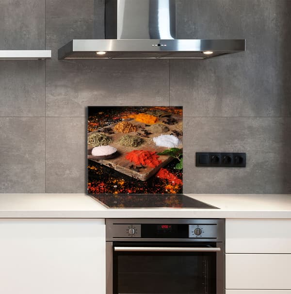 GLASPANEL FÖR KÖK 65x60 Kryddor