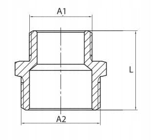 SUPISTUSNIPPA 3/4 X 1/2 MESSINKI