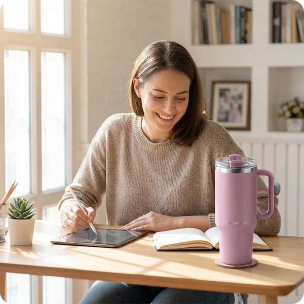 Berdsen termosmuki pillillä 1180 ml pinkki