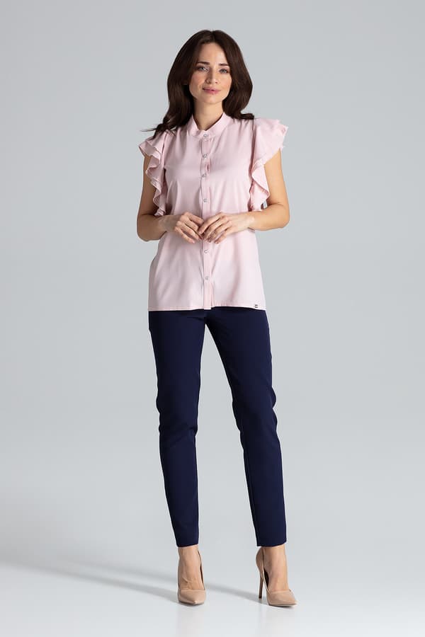 K482 bluse rosa str. M