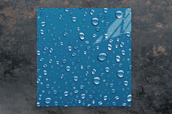 GLASSKYDDSPLÅT FÖR SPIS 50x52 DROPS
