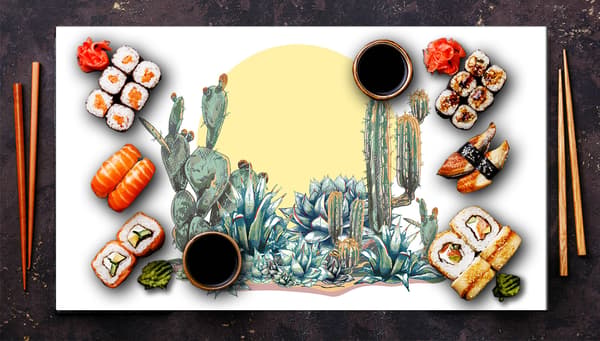 Glasskydd för spishäll 90x52 Cactus