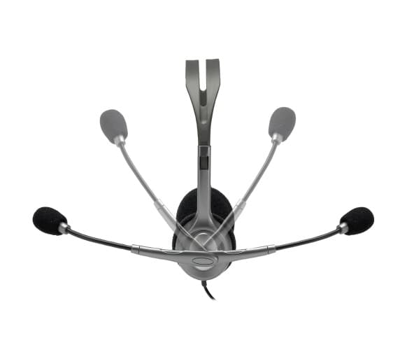 Logitech H110 Stereo Headset med ledning, 3,5 mm jackstik, sort/sølv