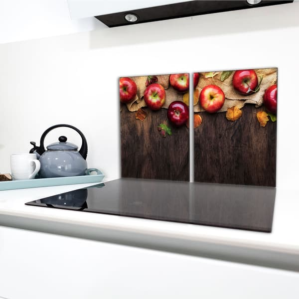 Lasinen suojalevy liedelle 2x40x52 omenaa