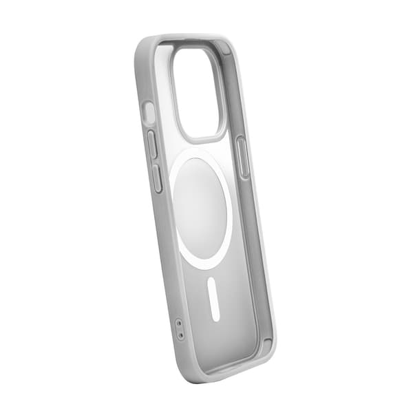 Silikone-etui til iPhone 15 Pro Max Gradient MagSafe - sølv