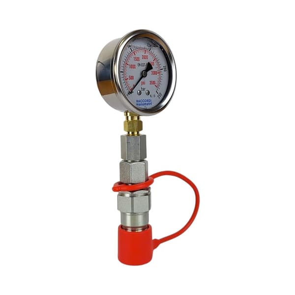 Mätset, manometer 0-250 bar, snabbkoppling