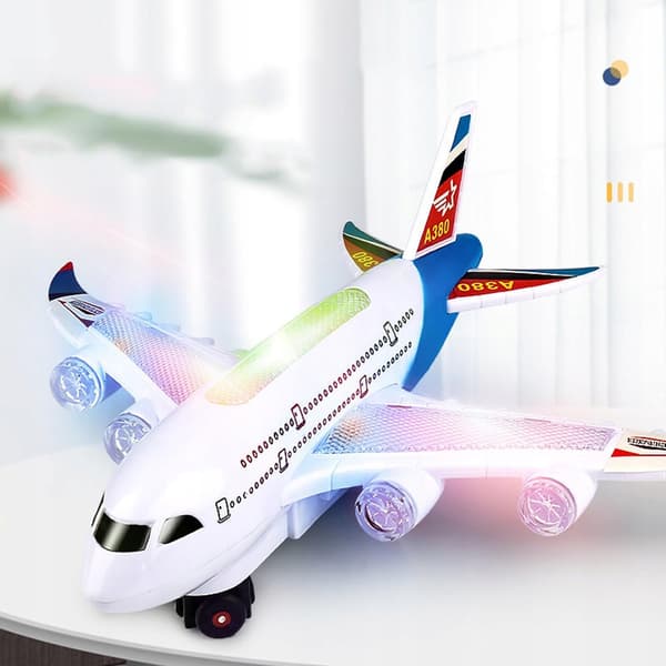 Suuri matkustajakone A380 ajaa ääntä 22 cm