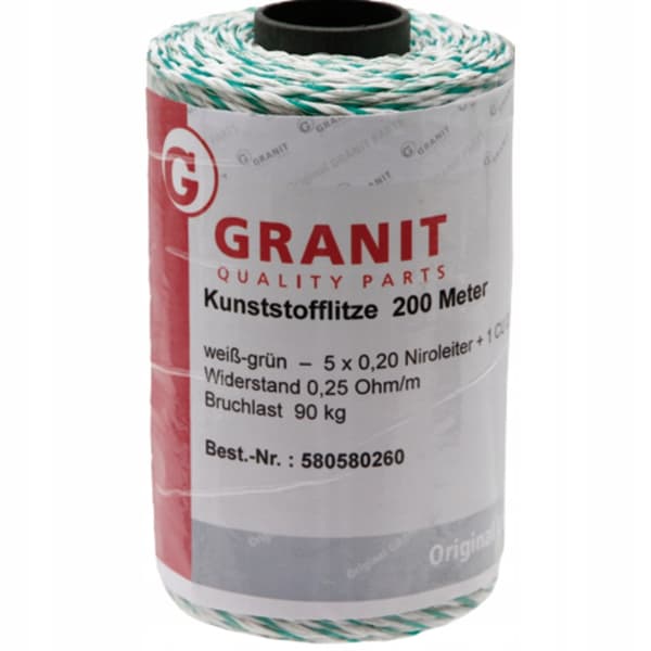 Punottu kaapeli - muovinen graniitti