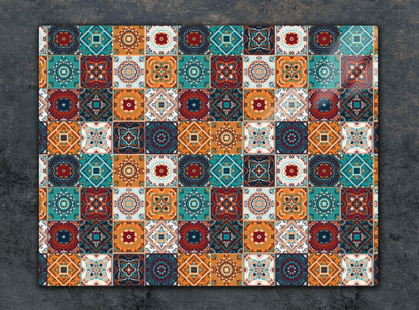 GLAS SKÄRBRÄDA 52x40 MOSAIK