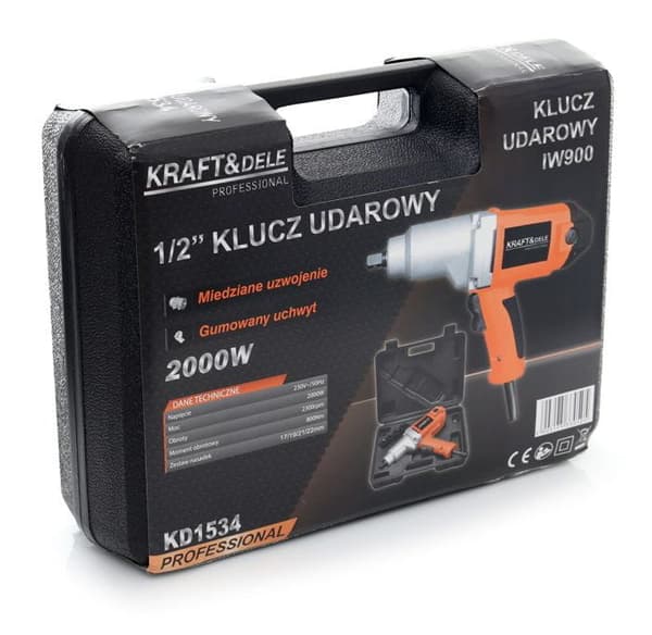 Iskuporakone 2000W 800Nm | Kraft&Dele